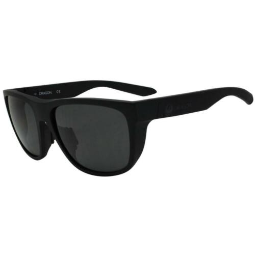 Dragon Aerial Sunglasses Matte Black Frame with Grey Lens 40542-002 