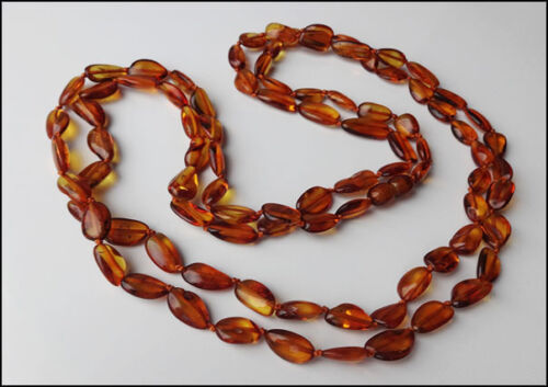 Natural Cognac Baltic Amber Necklace 120cm 47.2inch 