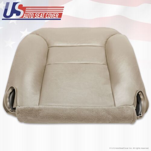 1995 to 1999 Chevy Tahoe Driver & Passenger Sides Leather Bottom Seat Covers Tan 