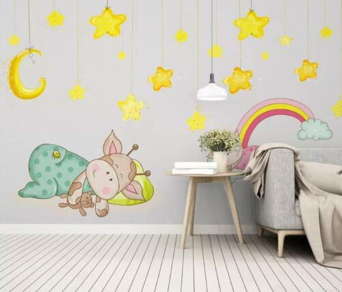 Details about  / 3D Süß Babyzimmer M2104 Tapete Wandbild Selbstklebend Abnehmbare Aufkleber Amy