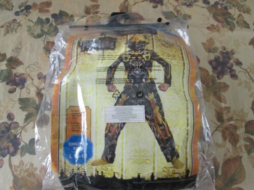NEW IN OPEN PACKAGE BOYS L 10-12 TRANSFORMER BUMBLEBEE COSTUME