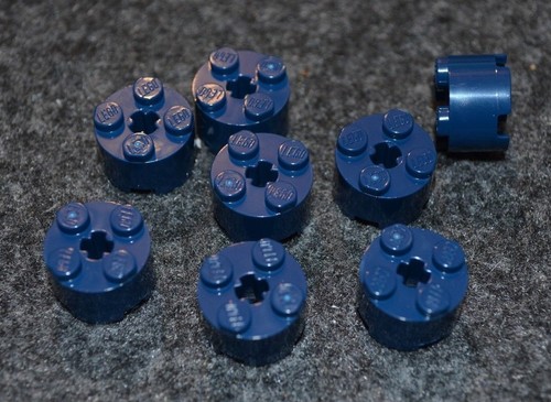 8 ~ 2x2 Dark Blue Standard Round Bricks ~ New Lego Parts ~