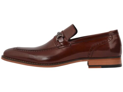 Stacy Adams Tanner COGNAC Men/'s Leather Slip on Loafer 25195-221