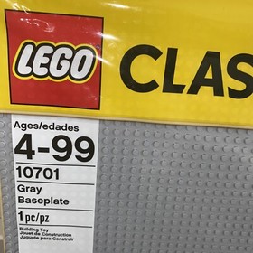 Lego Classic Gray Baseplate 10701 Building Toy Construction 15 x 15 Square NWDT