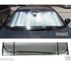 Front Window Windshield Sun Shade Reflector Accordion Foldable Car ...