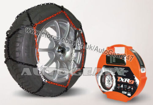 Details about  / Tyre TUV Approved 9mm Snow Chains 180//65 R340 Hi-Viz Vest,Gloves /& Mat-A4