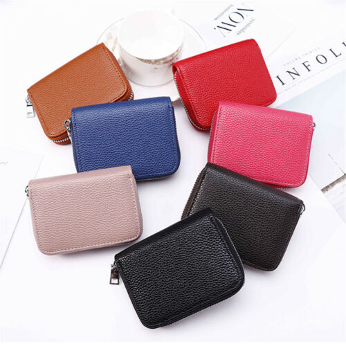 Business Card Multi-function Leather Wallet Card Case Credit Card Holder Purses