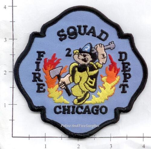 Chicago Squad 2 IL Fire Dept Patch Illinois Popeye