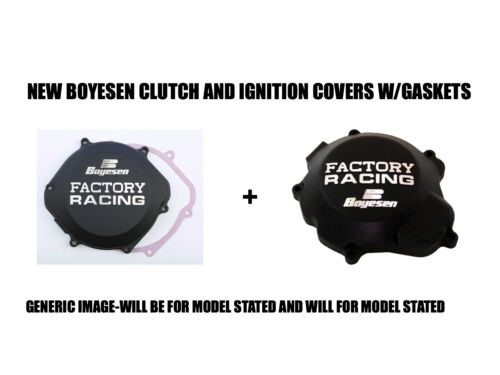 NEW BOYESEN BLACK CLUTCH AND IGNITION STATOR COVER COVERS 88-99 HONDA CR125R CR