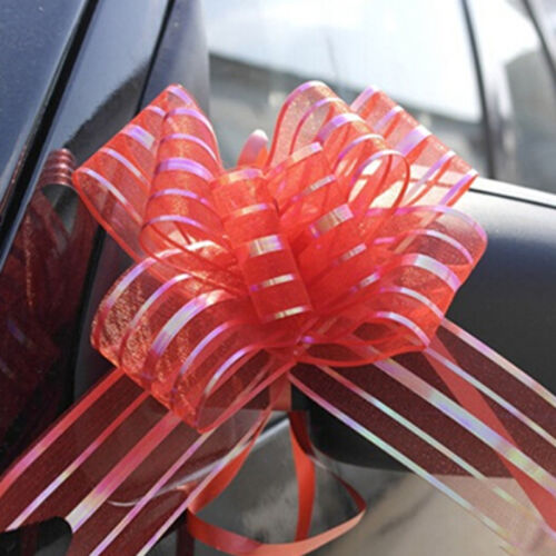 10pcs 50mm Large Organza Ribbon Pull Bows Wedding Party Decoration Gift Wrap