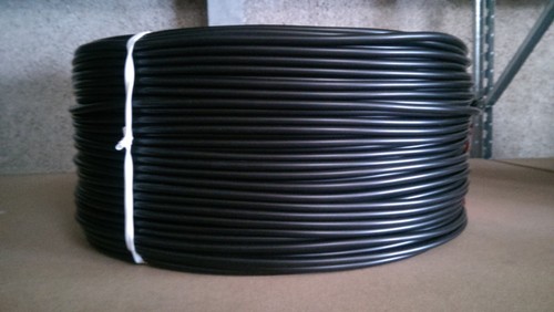 SCHWARZ Bougierrohr ISOLIERSCHLAUCH AUS WEICH PVC 2,0 x 0,4 mm 500 Meter
