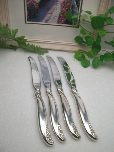 4    International Silver 1847 Rogers Bros  LEILANI  Silverplate Dinner Knives