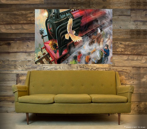 A1 - A5 SIZES HARRY POTTER MOVIE ANIMATED TRAIN STATION WALL ART POSTER