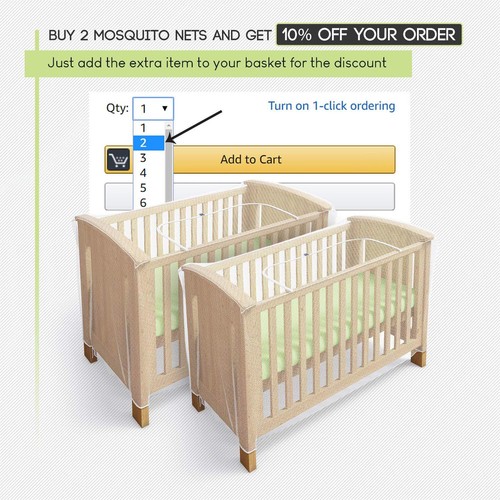 Cat Net for Baby/'s Mosquito Net for Cot Kids and Toddlers Crib and Cot Bed