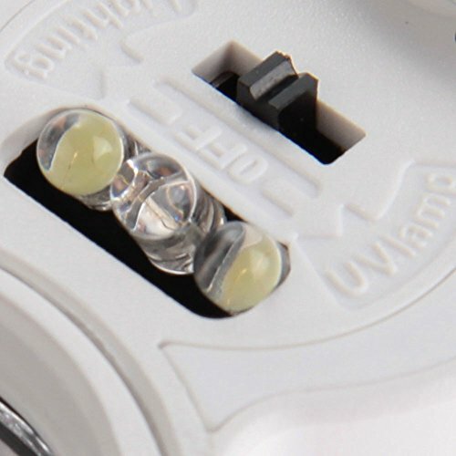 40Fach Lupe Juwelierlupe mit 2 LED Lampe 1 Falschgeld-Prüff-Lampe I8F2 V4A2