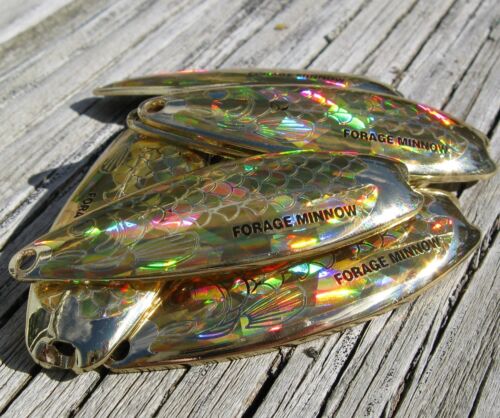 Northland Tackle Forage Minnow Gold Casting Spoons 2 1//2/" D1