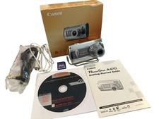 Canon PowerShot A470 7.1MP Digital Camera Silver Tested Boxed Kit - Fast Post