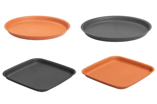 Rotondo Quadrato Vaso Piattino Vassoio di Base d/'Acqua Fioriere piccole e grandi Heavy Duty