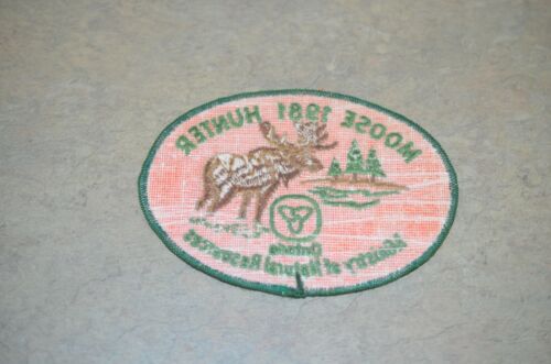 Ontario MNR Moose Hunter Patch Collection