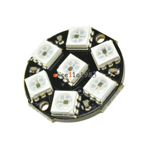 10PCS 7-Bit WS2812 5050 RGB LED Ring Round Decoration Bulb Arduino 