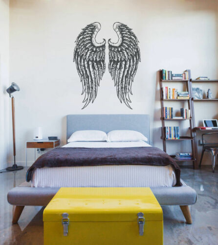 ik1177 Wall Decal Sticker angel wings bedroom children