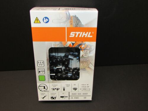 New OEM STIHL 3689-005-0068 Oilomatic 18&#034; Chainsaw CHAIN .325 Pitch 26RM3-68