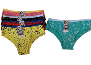 LOT #C229 5 Women Bikini Panties Brief Floral Lace Cotton Underwear New!!