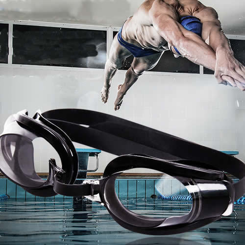 Black Nose Clip+Ear Plug+Anti fog UV Swimming Swim Adjustable GlasseY_guH Soh2 