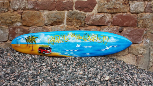Deko Surfboard 180cm lang Surfbretter aus Holz Board surfen SU 180-R7 ro 