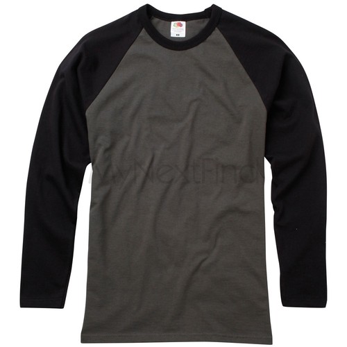 Fruit of the Loom Long Sleeve Baseball T-Shirt