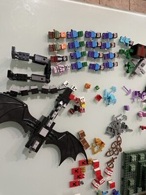 Lego Minecraft Lot, Used, Dusty, PARTS Of Sets: 21136, 21127, 21130, 21152