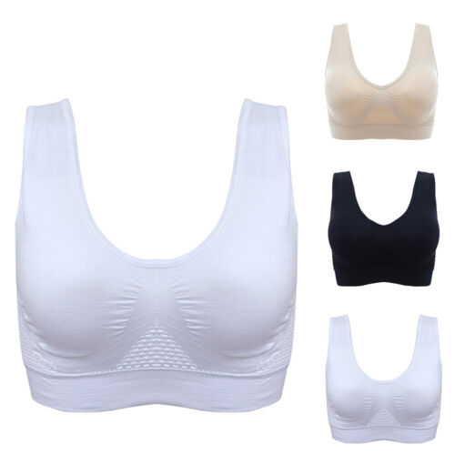 Seamless Comfort Bra Comfy Shapewear Sports Stretch Crop Top Vest Shape Yoga Gym