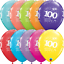 Qualatex 6 Hélium/Air Latex Ballons 1-100 ans Anniversaire Décorations de fête 
