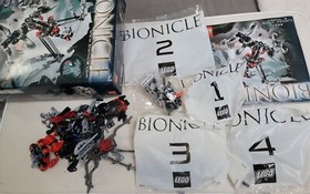 8621 Lego Warriors Turaga Dume & Nivawk Bionicle With Manual and box Vintage