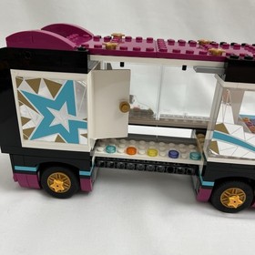 LEGO Friends Pop Star Tour Bus 41106 Mostly Complete w/ Figures, 1 of 2 Manuals