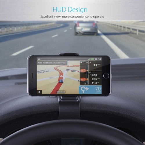 Universal Car Dashboard Mount Holder Stand HUD Design Cradle for Cell Phone GPS