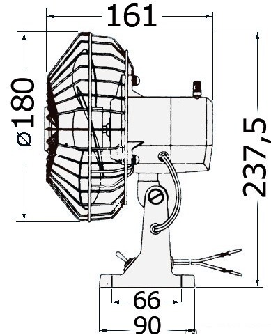 VENTILATORE TMC ORIENTABILE PER BARCA 24V