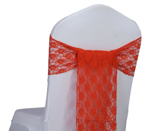 FREE SHIP 25 LACE Chair Bows Sashes for Wedding Party Chair Decoration Vintage