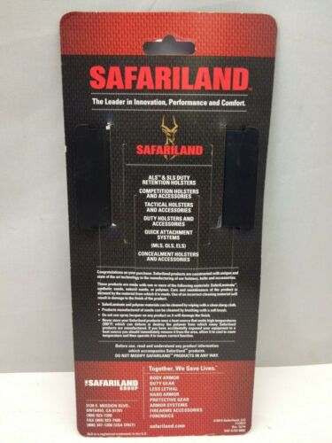 New Safariland 67S-4PBL Baton Ring 1 Snap Basket weave Black Belt Loop 2 1//4/"
