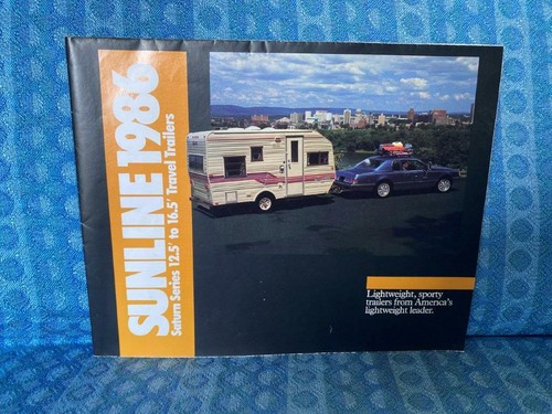 1986 Sunline Travel Trailer Saturn Series 12.5/'-16.5/' Original Sales Brochure