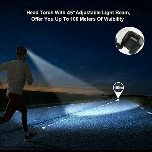 50000LM Headlight Head COB LED Lamp Lantern USB Rechargeable For Outdoor Hike