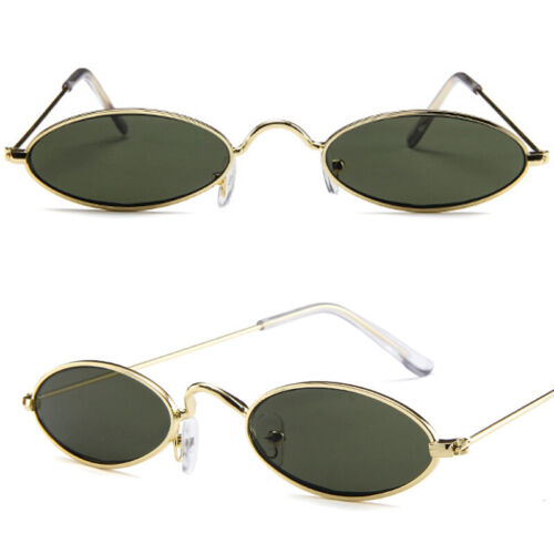 Damen Sonnenbrille Gläser Oval Metall Spaßbrille UV Polarisiert Brille Polbrille