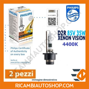 2 LAMPADINE XENON D2R PHILIPS SCANIA PGRT SERIES R 340 KW:250 2004/>