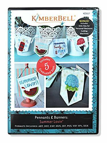 Kimberbell Machine Embroidery CD Pennants & Banners Summer Lovin' 