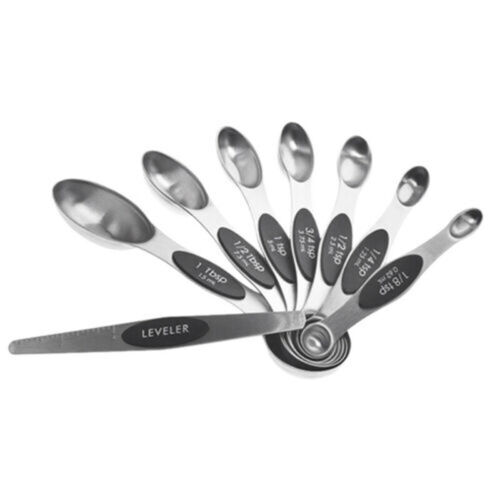 8 Pieces Measuring Cups Magnetic Spoons Set Stainless Steel Kitchen Utensils New 