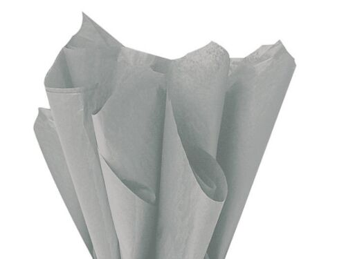 18gsm  20/" x 30/" Acid Free XMAS SILVER GREY Tissue Paper Sheets 50cm x 75cm