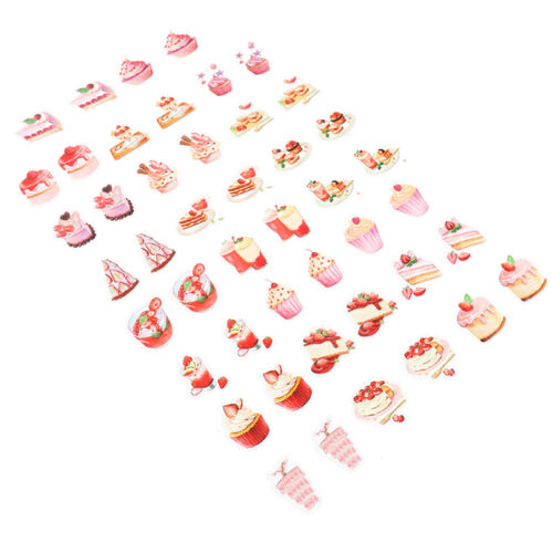 46pcs Cute strawberry dessert DIY Diary Craft Stickers Scrapbooking decoYJji 