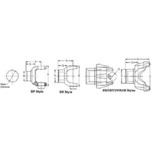 End Yoke DANA HOLDING CORPORATION 2-4-4341