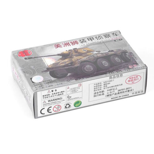 4D 1//72 German Nazi Army Sd.kfz234//2 PUMA Armored Vehicle Assembly Kit Model Toy
