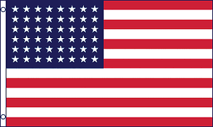 48 Stars Historical Flag 3x5 Polyester